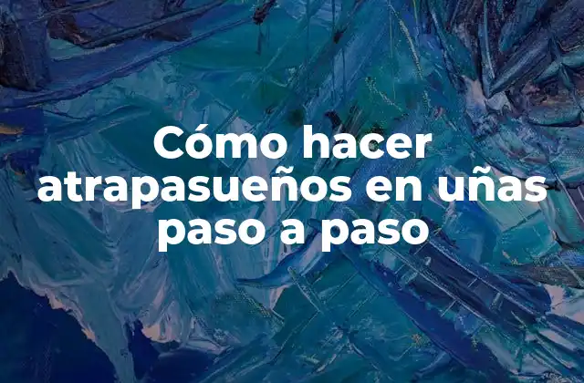 Cómo Hacer Atrapasueños en Uñas Paso a Paso 2 Cómo hacer atrapasueños en uñas paso a paso