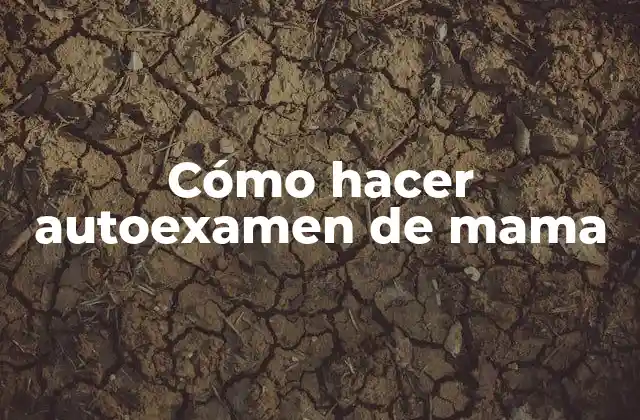 Cómo Hacer Autoexamen de Mama