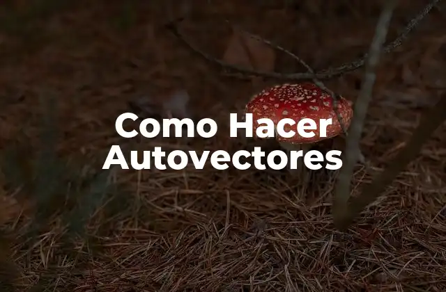 Como Hacer Autovectores