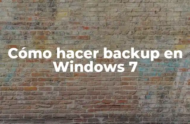Cómo Hacer Backup en Windows 7 2 ¿Qué es un backup y para qué sirve?