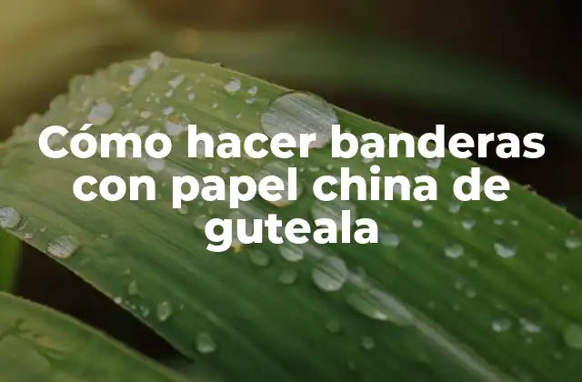 Cómo Hacer Banderas con Papel China de Guteala