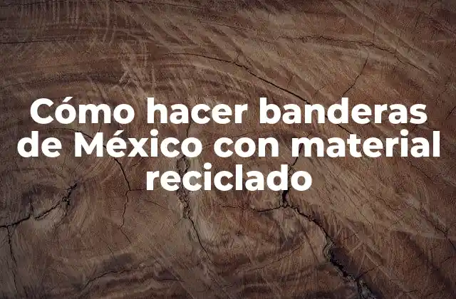 Cómo Hacer Banderas de México con Material Reciclado