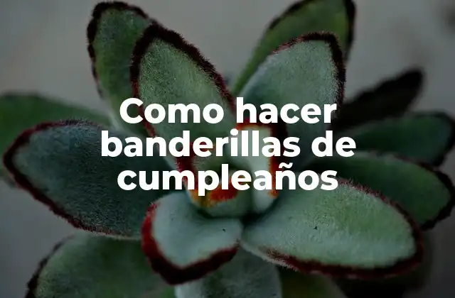 Como Hacer Banderillas de Cumpleaños 2 ¿Qué son las banderillas de cumpleaños?