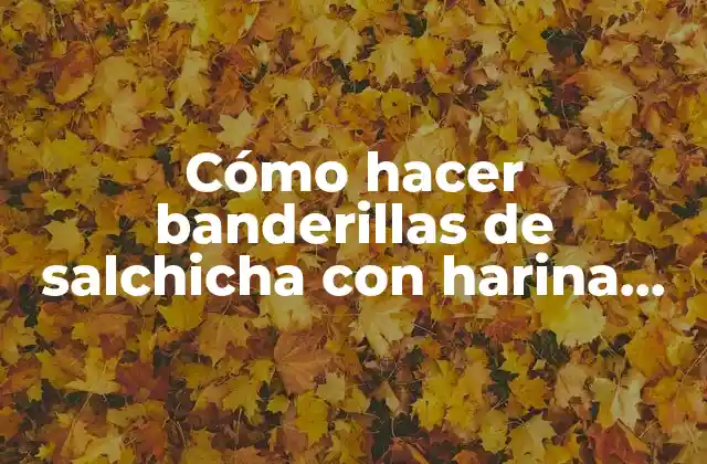 Cómo Hacer Banderillas de Salchicha con Harina de Hot Cakes