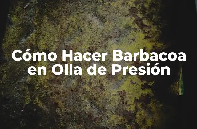 ¿Qué es la Barbacoa en Olla de Presión?