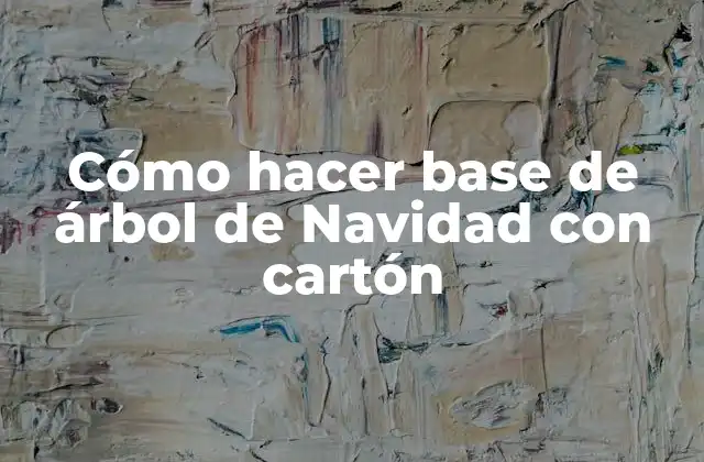 Cómo Hacer Base de Árbol de Navidad con Cartón 2 Cómo hacer base de árbol de Navidad con cartón