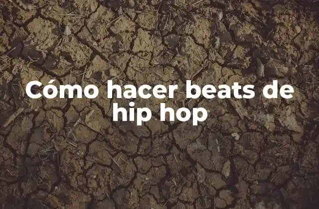 Cómo Hacer Beats de Hip Hop