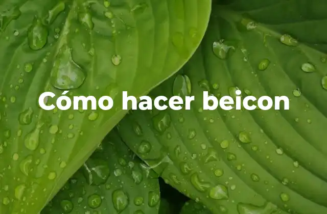 Cómo Hacer Beicon