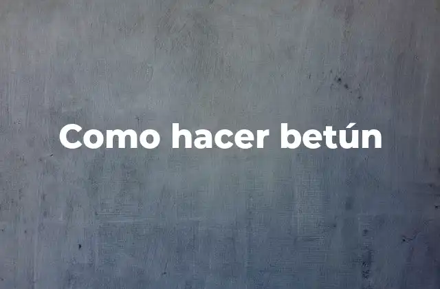 Como Hacer Betún 2 ¿Qué es el betún?