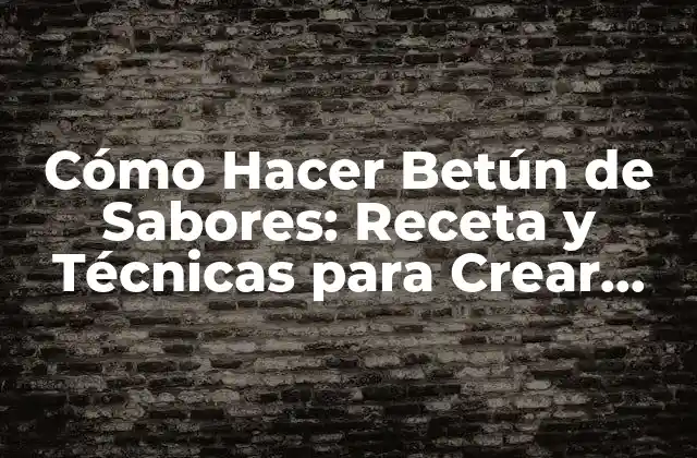 Cómo Hacer Betún de Sabores: Receta y Técnicas para Crear Deliciosos Betunes Caseros 2 Ingredientes Básicos para Hacer Betún de Sabores
