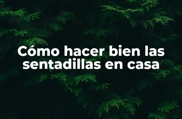 Cómo Hacer Bien las Sentadillas en Casa