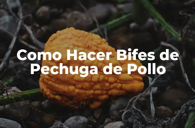 Como Hacer Bifes de Pechuga de Pollo
