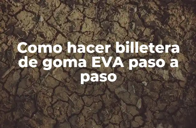 Como Hacer Billetera de Goma Eva Paso a Paso