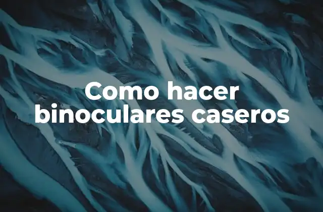 Como Hacer Binoculares Caseros 2 Como hacer binoculares caseros
