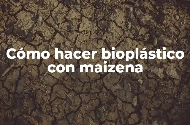 Cómo Hacer Bioplástico con Maizena