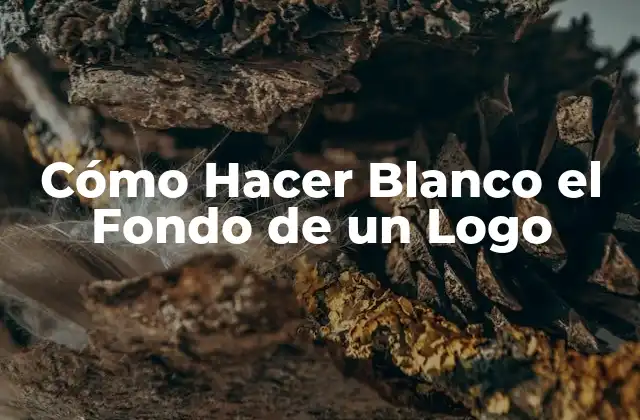 Cómo Hacer Blanco el Fondo de un Logo