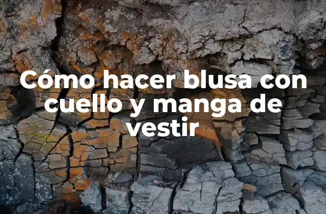 Cómo Hacer Blusa con Cuello y Manga de Vestir