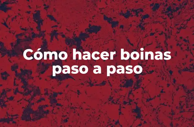 Cómo Hacer Boinas Paso a Paso