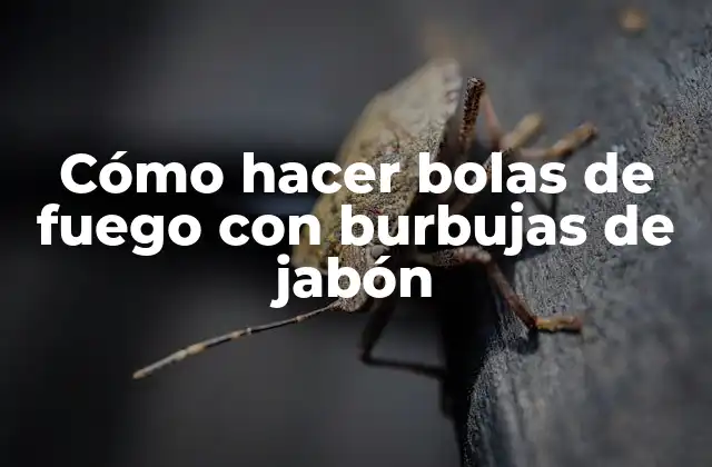 Cómo Hacer Bolas de Fuego con Burbujas de Jabón