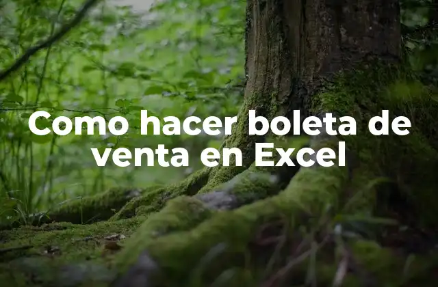 Como Hacer Boleta de Venta en Excel 2 ¿Qué es una boleta de venta en Excel y para qué sirve?