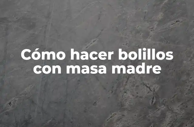 Cómo Hacer Bolillos con Masa Madre
