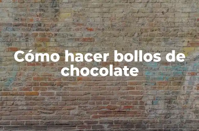 ¿Qué son los bollos de chocolate?