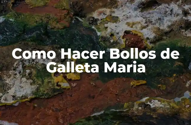 Como Hacer Bollos de Galleta Maria