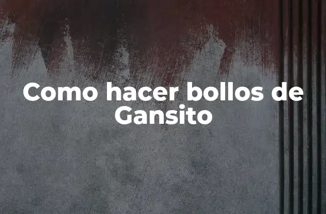 Como Hacer Bollos de Gansito