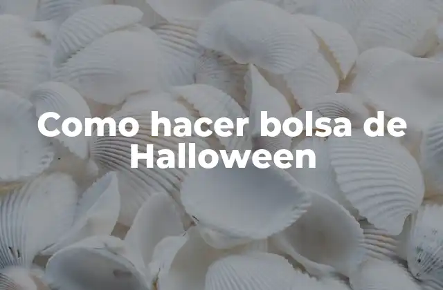 ¿Qué es una bolsa de Halloween y para qué sirve?