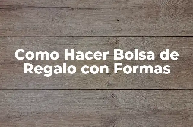 Como Hacer Bolsa de Regalo con Formas 2 Como Hacer Bolsa de Regalo con Formas