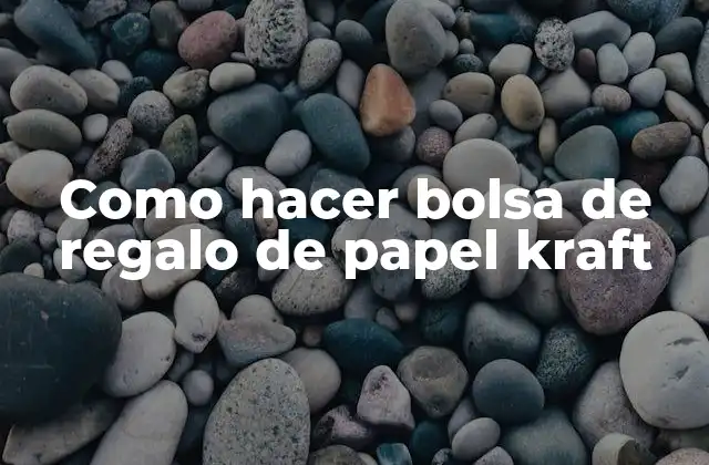 Como Hacer Bolsa de Regalo de Papel Kraft