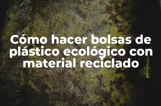 Cómo Hacer Bolsas de Plástico Ecológico con Material Reciclado 2 Cómo hacer bolsas de plástico ecológico con material reciclado