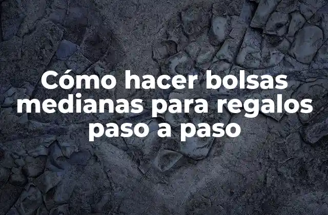 Cómo Hacer Bolsas Medianas para Regalos Paso a Paso