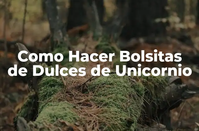 Como Hacer Bolsitas de Dulces de Unicornio