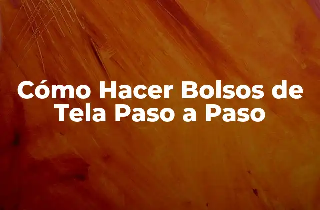 Cómo Hacer Bolsos de Tela Paso a Paso 2 Cómo Hacer Bolsos de Tela Paso a Paso