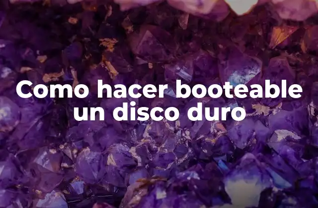 Como Hacer Booteable un Disco Duro 2 ¿Qué es un disco duro booteable y para qué sirve?