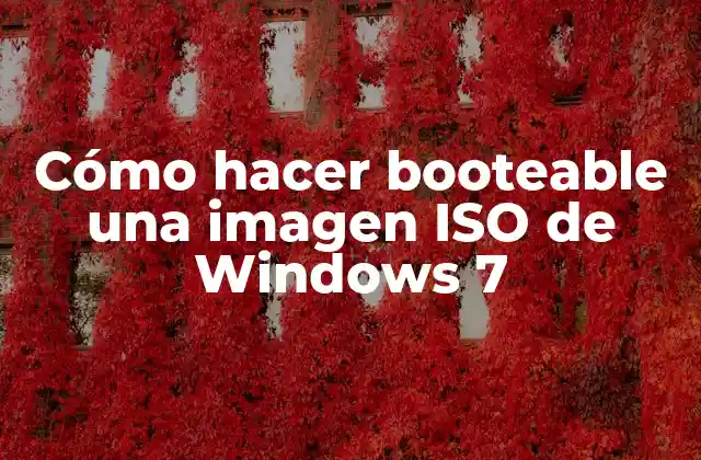 Crear un USB booteable con Windows 7