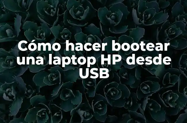 Cómo Hacer Bootear una Laptop Hp desde Usb