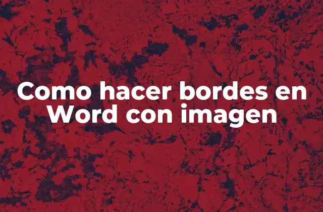 Como Hacer Bordes en Word con Imagen 2 Bordados en Word con imagen