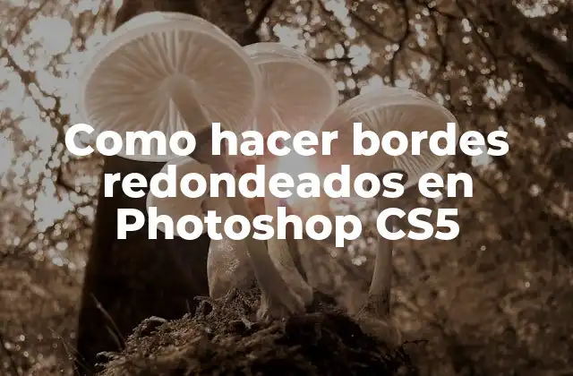Como Hacer Bordes Redondeados en Photoshop Cs5