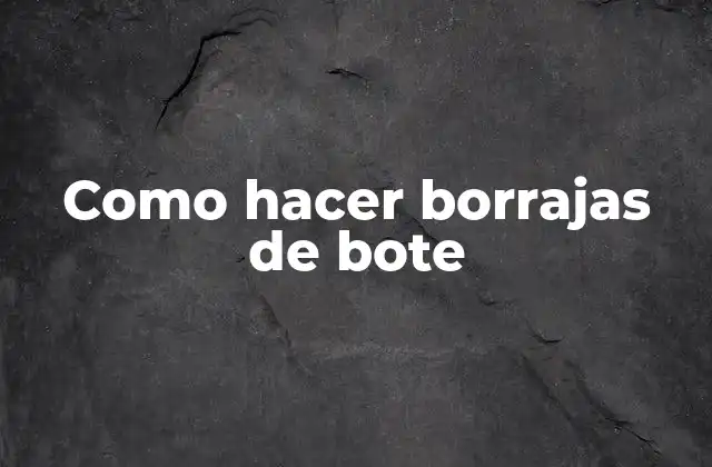 Como Hacer Borrajas de Bote