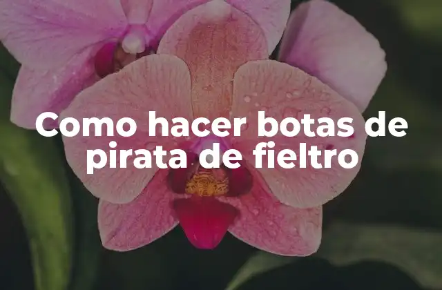 Como Hacer Botas de Pirata de Fieltro