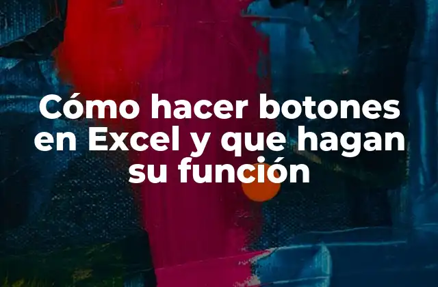 Botones en Excel