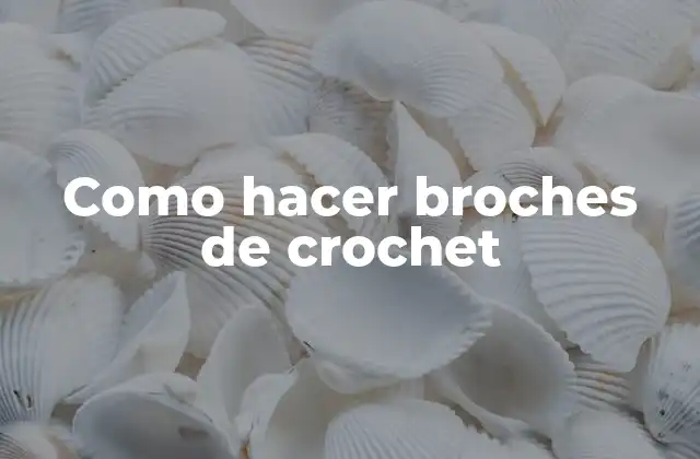 Como Hacer Broches de Crochet 2 ¿Qué son los broches de crochet?