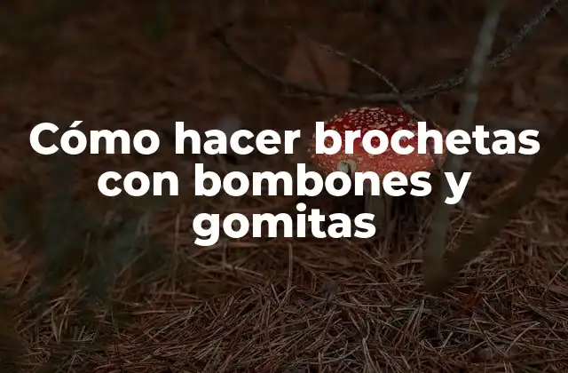Cómo Hacer Brochetas con Bombones y Gomitas