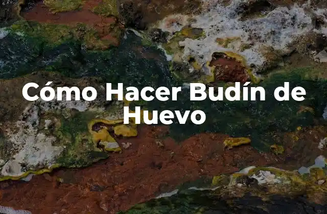 Cómo Hacer Budín de Huevo