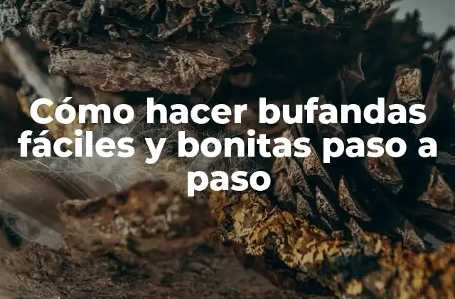 Cómo Hacer Bufandas Fáciles y Bonitas Paso a Paso 2 Cómo hacer bufandas fáciles y bonitas paso a paso