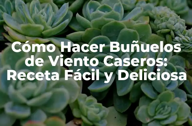 Cómo Hacer Buñuelos de Viento Caseros: Receta Fácil y Deliciosa