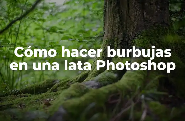 Cómo Hacer Burbujas en una Lata Photoshop