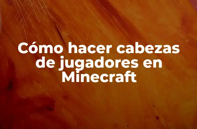 Cómo Hacer Cabezas de Jugadores en Minecraft 2 Cómo hacer cabezas de jugadores en Minecraft